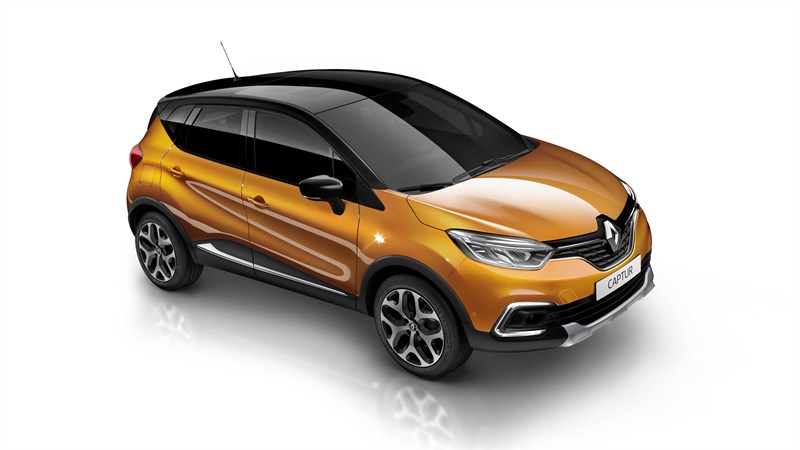 Renault CAPTUR - Vue 3D 3/4 avant du véhicule
