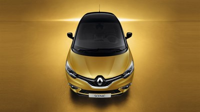 Renault SCENIC - Vue de face en plongée du véhicule