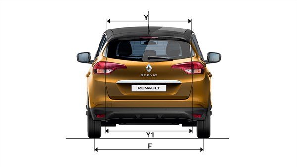 Renault SCENIC - vue de dos dimensions