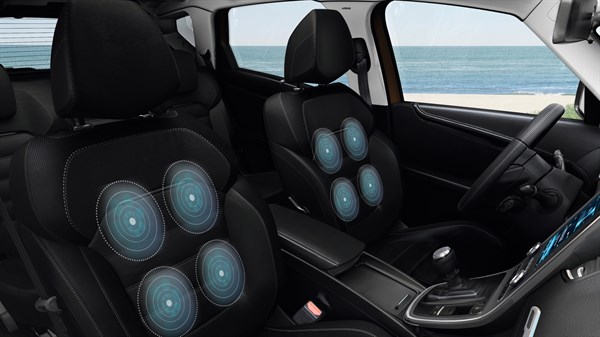 Renault SCENIC - Zoom sur les sièges grand confort massant